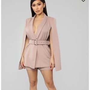 Blazer cape dress ( like romper )